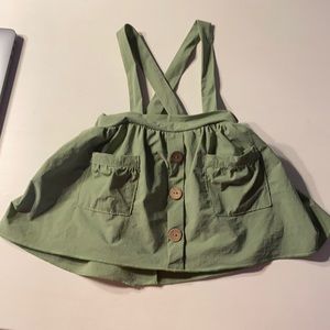 Skirt with suspenders